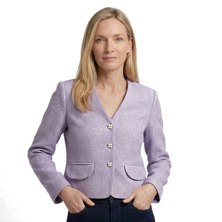 Elara Vance Textured Blazer