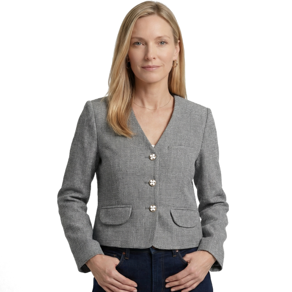 Elara Vance Textured Blazer