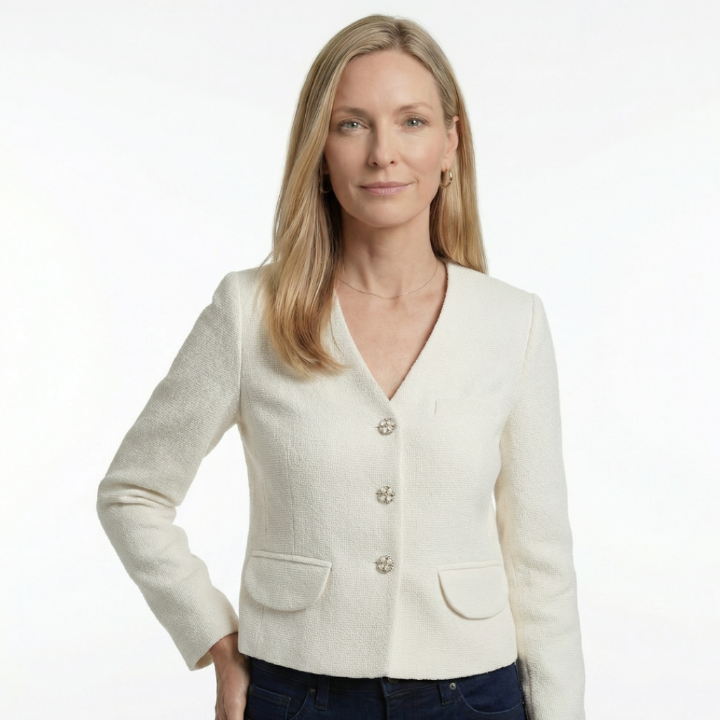 Elara Vance Textured Blazer