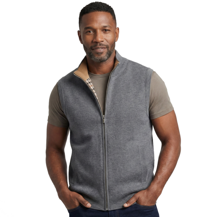 Arden Wool Blend Zip Vest