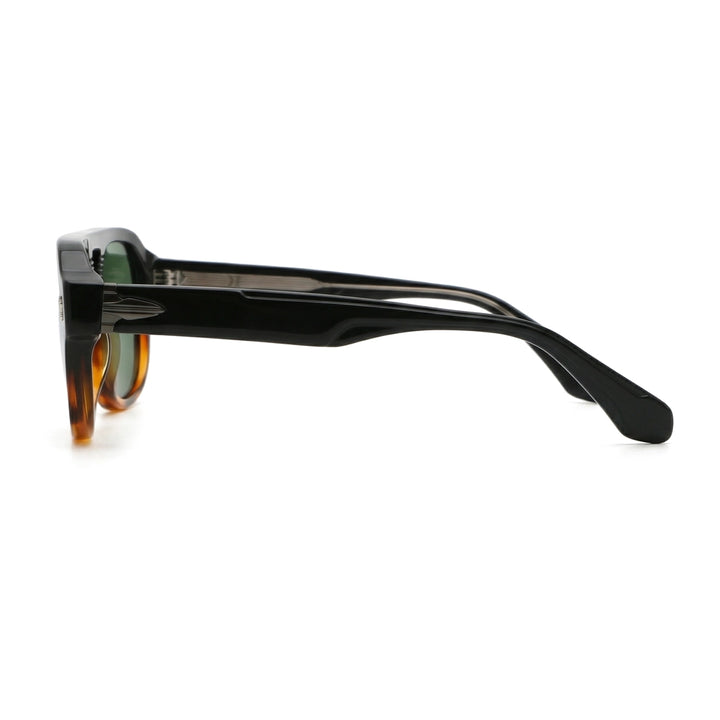 C5 Matte Black & Tortoise/G15 Lens Moseot Archer Aviator Shades 3