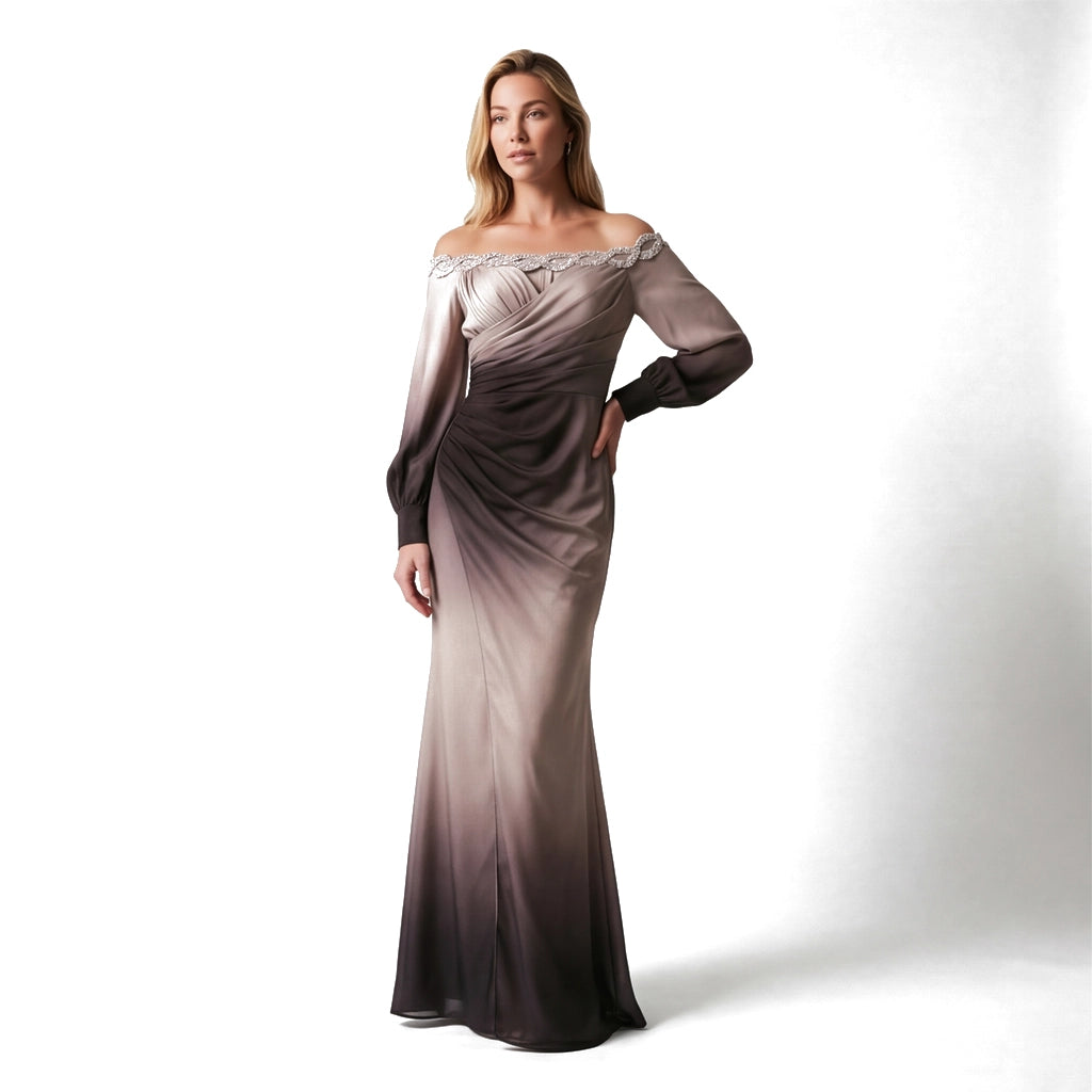 Gray Elena Valli Maxi Dress 2