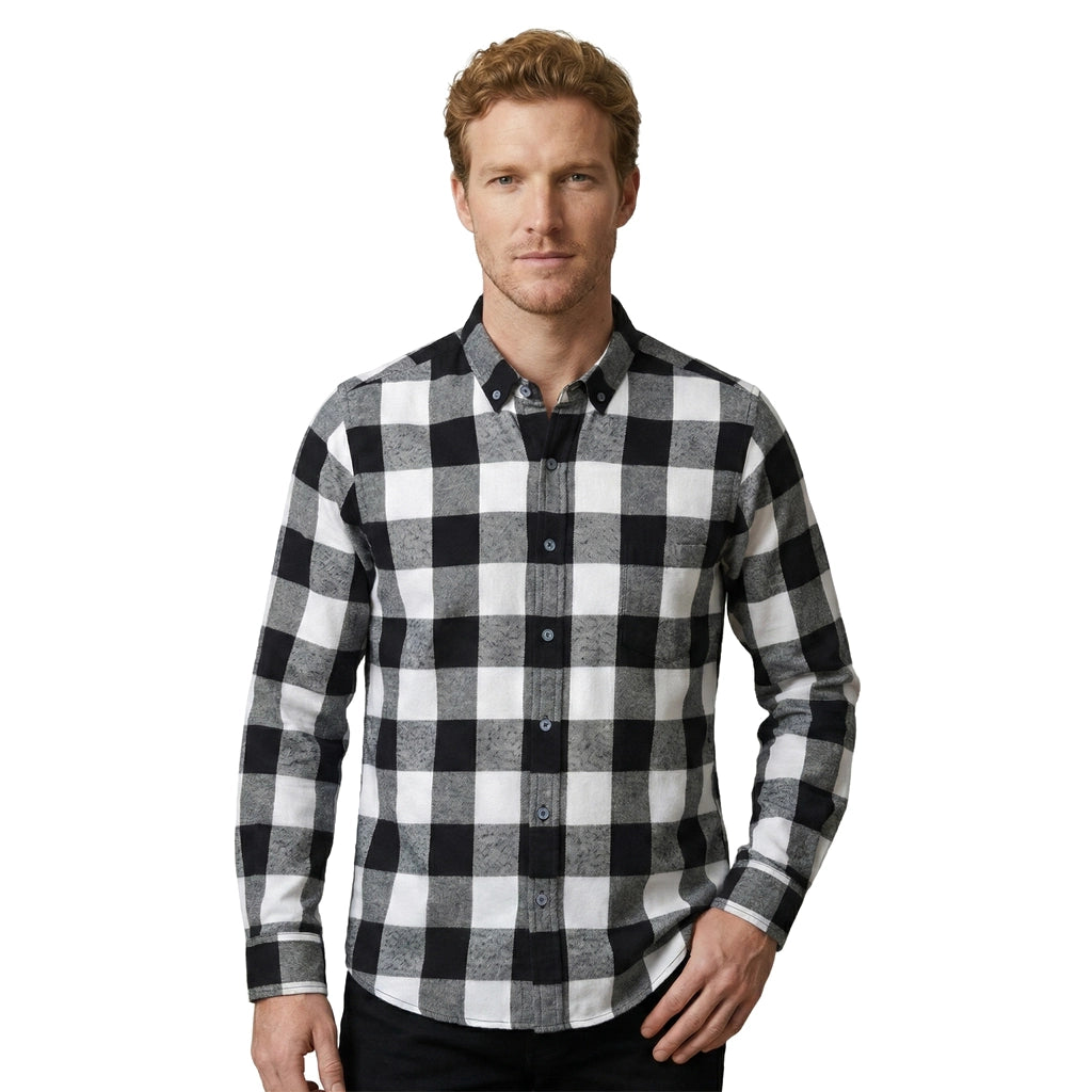 T0C01M2 Barrett Cotton Plaid Shirt 2
