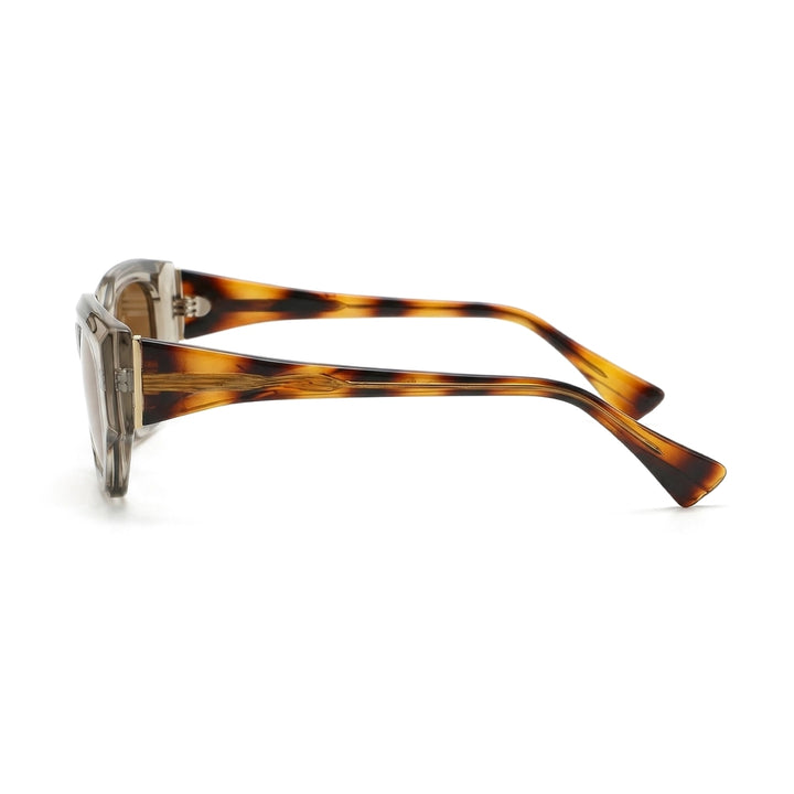 C4 Transparent Tea Grey / Tea Lenses Moseot Julian Geometric Shades 3