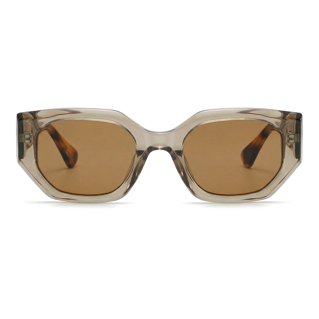 C4 Transparent Tea Grey / Tea Lenses Moseot Julian Geometric Shades 2