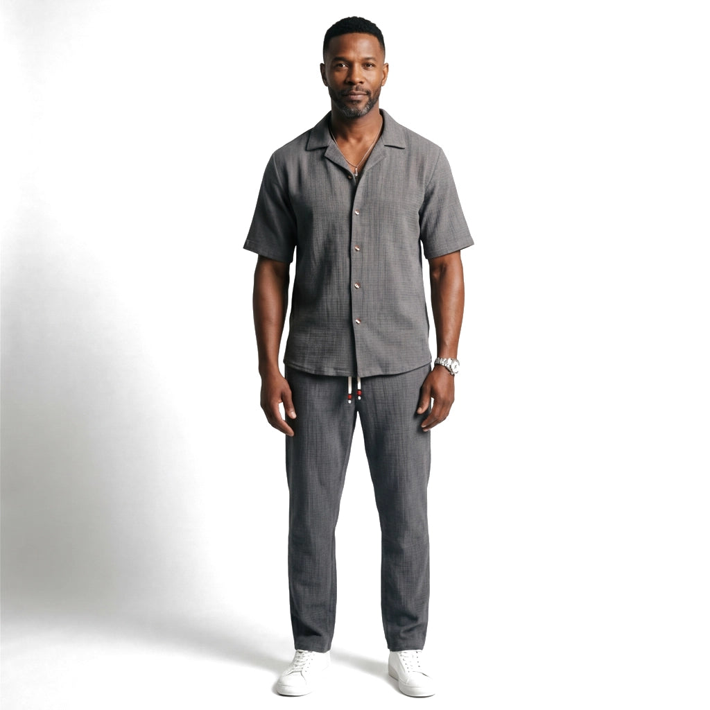 Grey Set Kellen Linen Blend Set 1