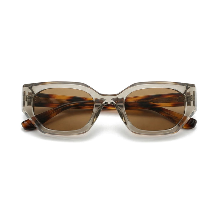 C4 Transparent Tea Grey / Tea Lenses Moseot Julian Geometric Shades 4