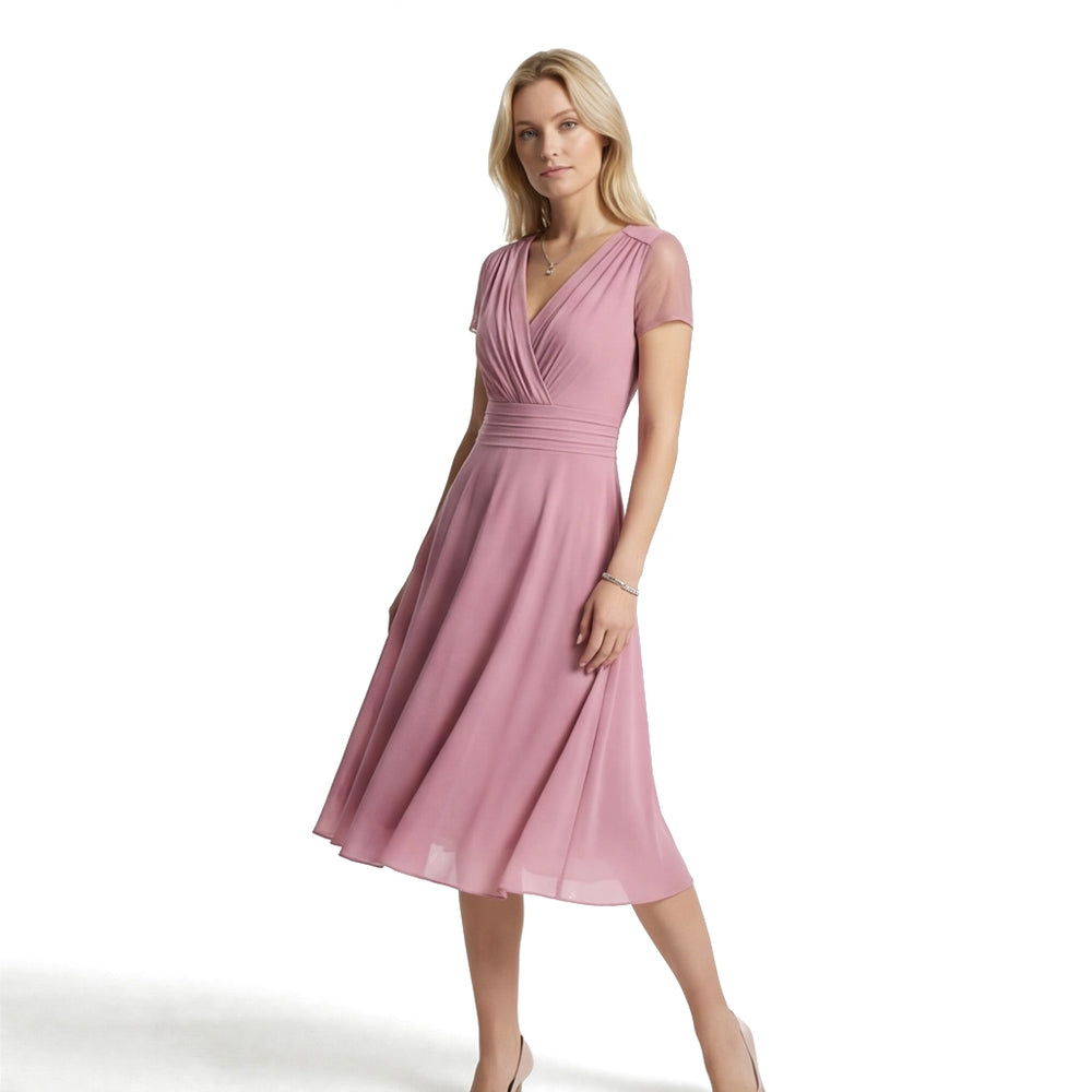 Pink Chiasa Elara Chiffon Dress 1