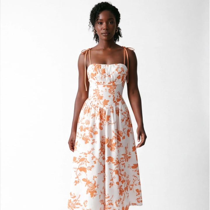 Elara Vance Floral Maxi Dress