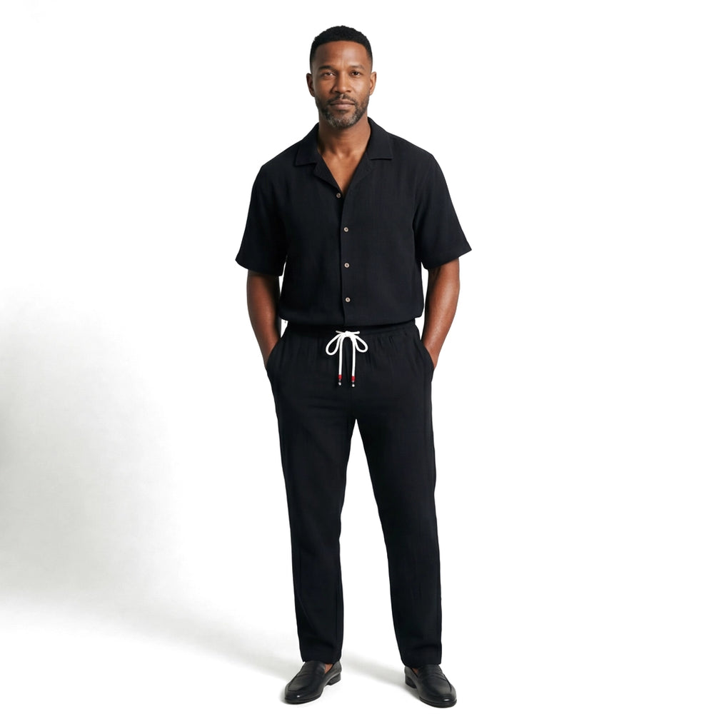 Black Set Kellen Linen Blend Set 1