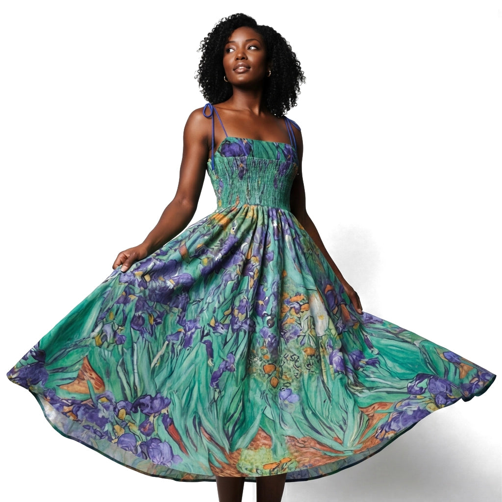 Oil Painting Elara Vance Floral Maxi Dress 1