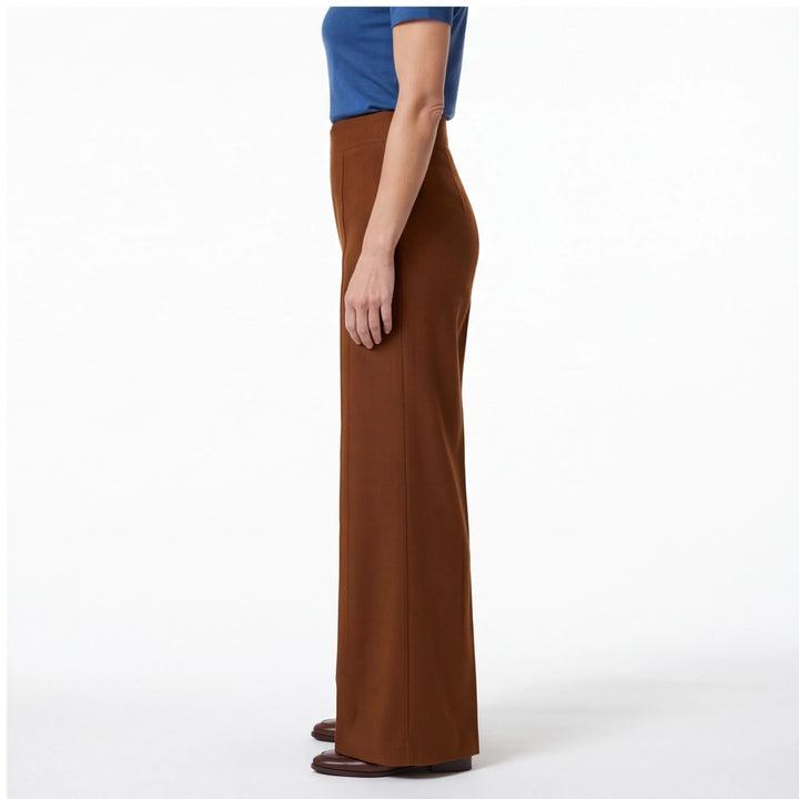 Brown Avery High-Waist Wide Trousers 4
