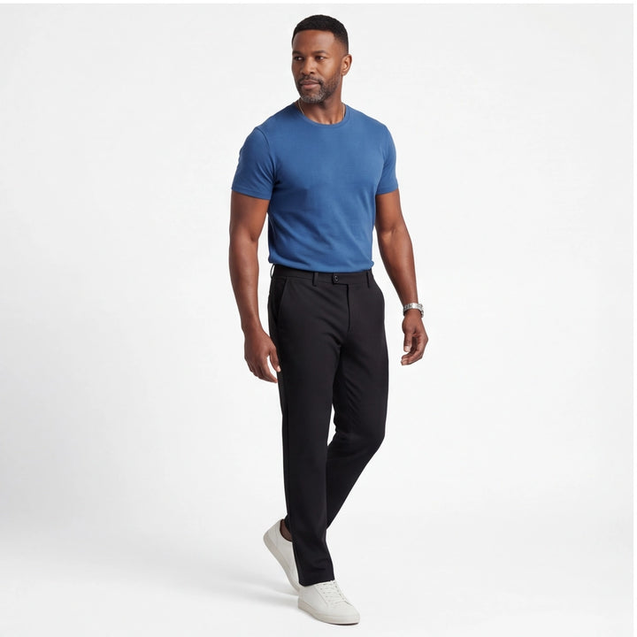 Black Hudson High-Rise Stretch Trousers 6