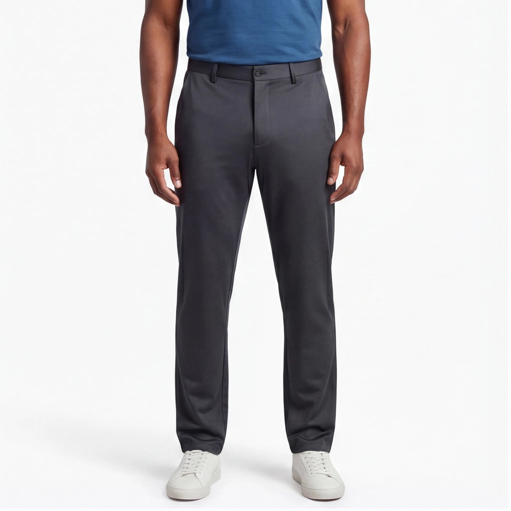 Navy Hudson High-Rise Stretch Trousers 2