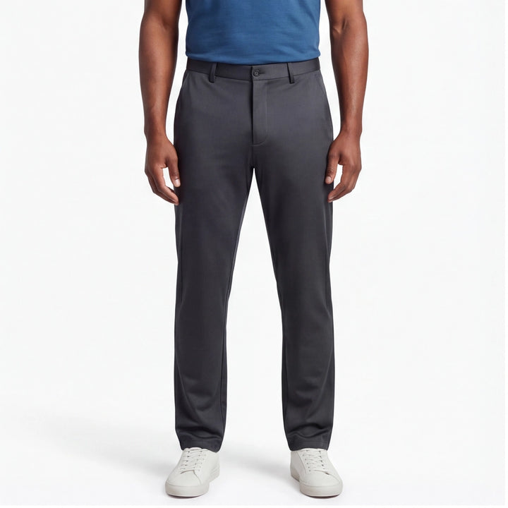 Navy Hudson High-Rise Stretch Trousers 2