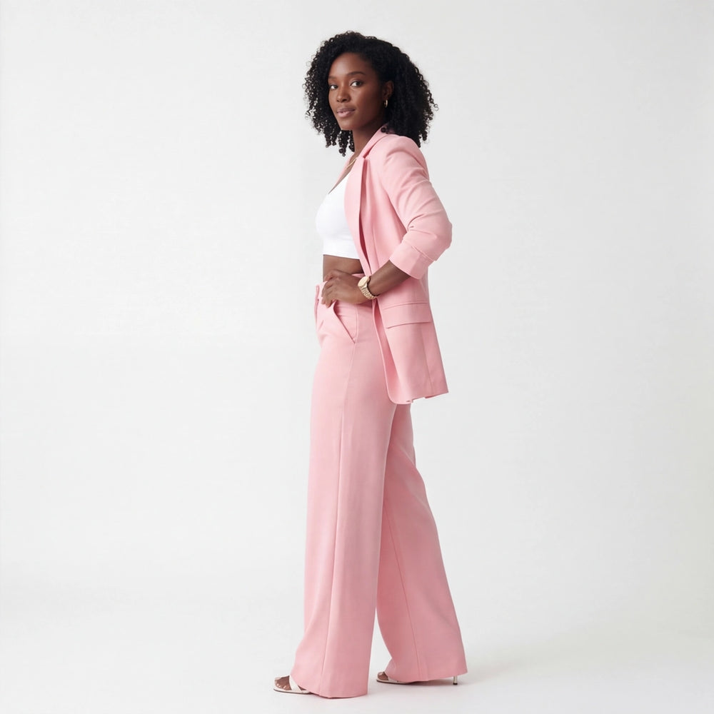 Pink Elara Vance Trouser Set 2
