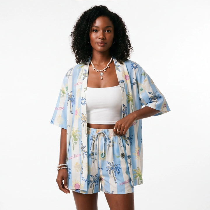 Sky Blue Kellan Kimono Set 1