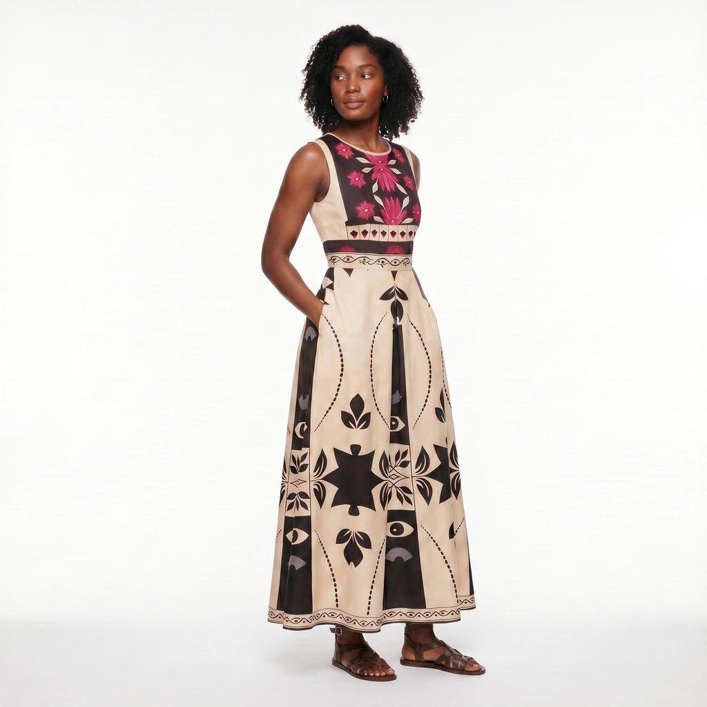 Maya Rivera Printed Maxi