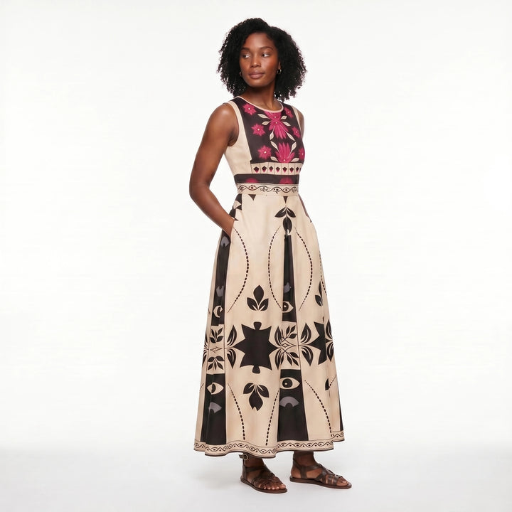 Maya Rivera Printed Maxi
