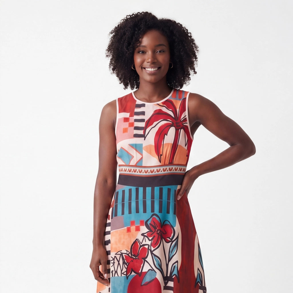 Multi Maya Rivera Printed Maxi 3