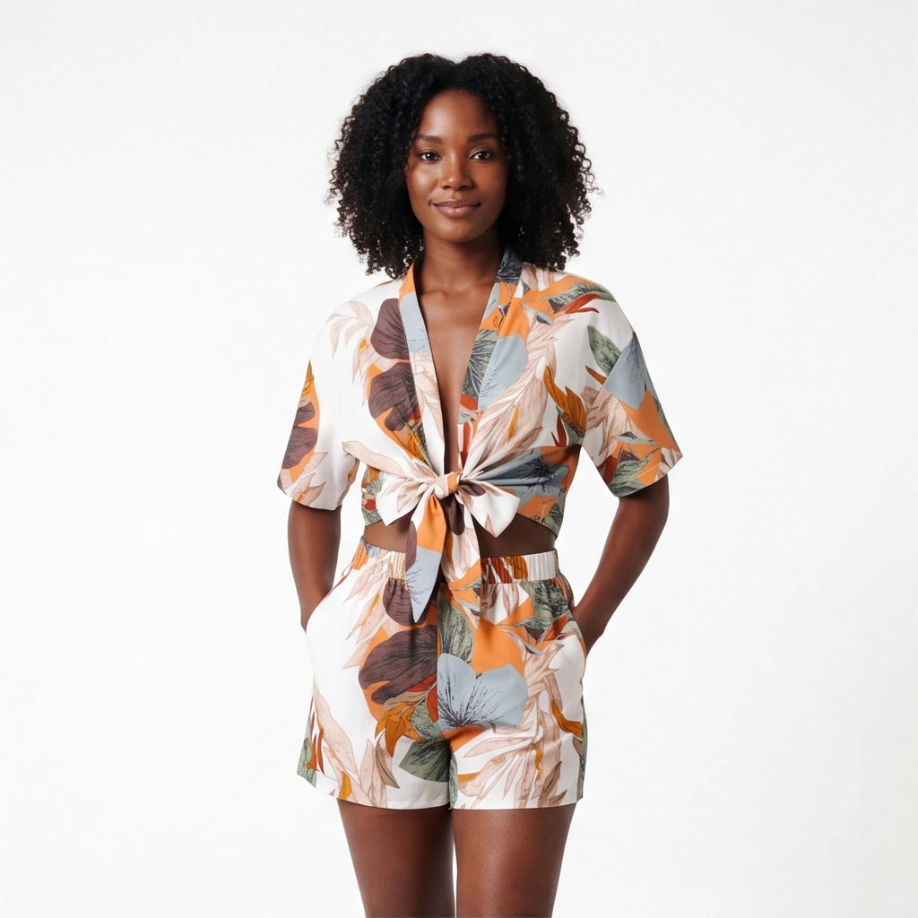 Light Brown Kellan Kimono Set 2