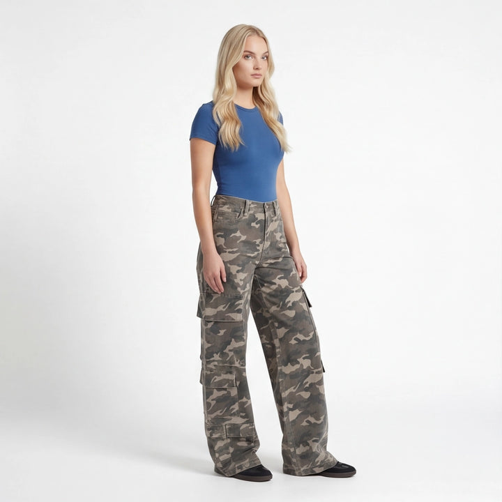 Camo Sloane Camo Cotton Cargoes 3