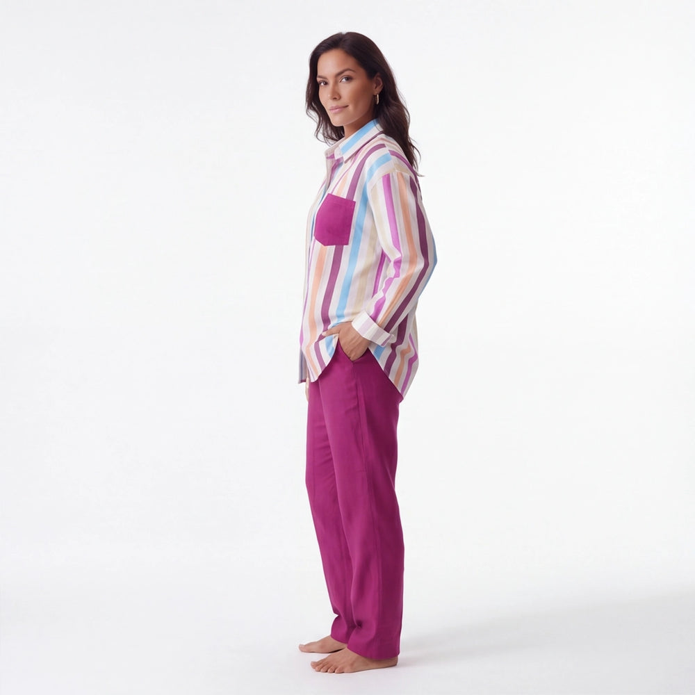 Rose Aria Stripe Two-Piece Set 3