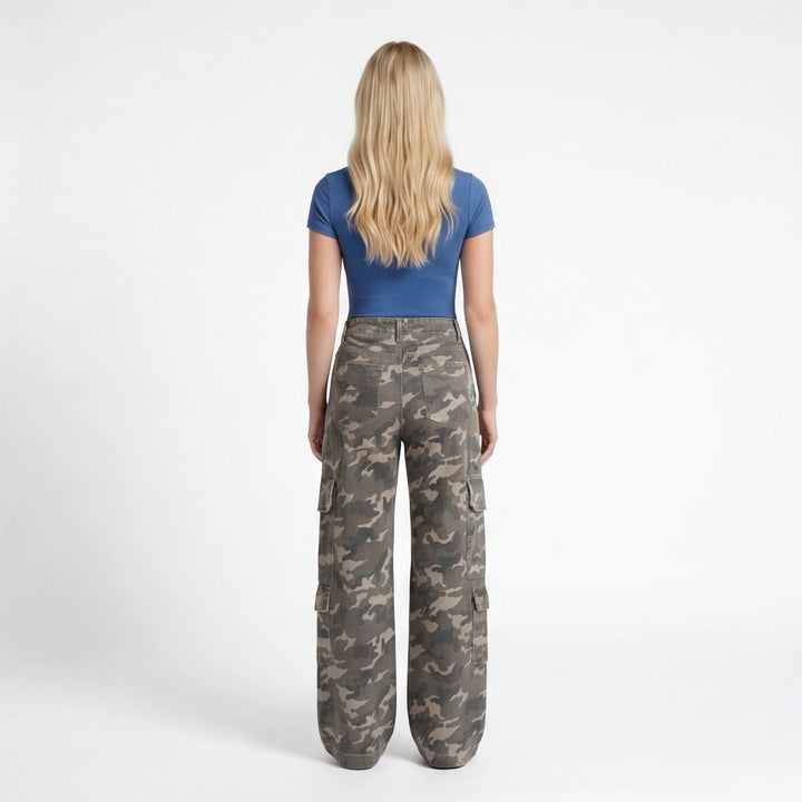 Camo Sloane Camo Cotton Cargoes 4