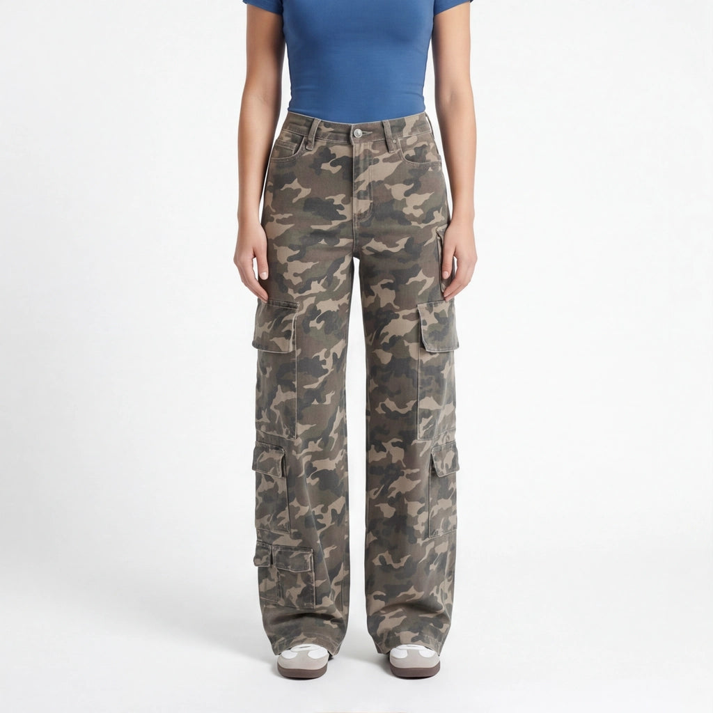 Camo Sloane Camo Cotton Cargoes 5