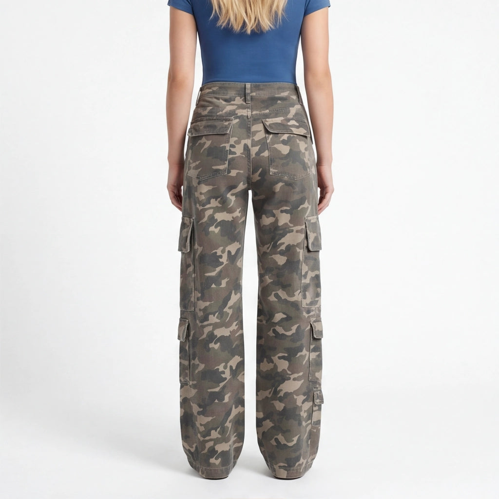 Camo Sloane Camo Cotton Cargoes 6
