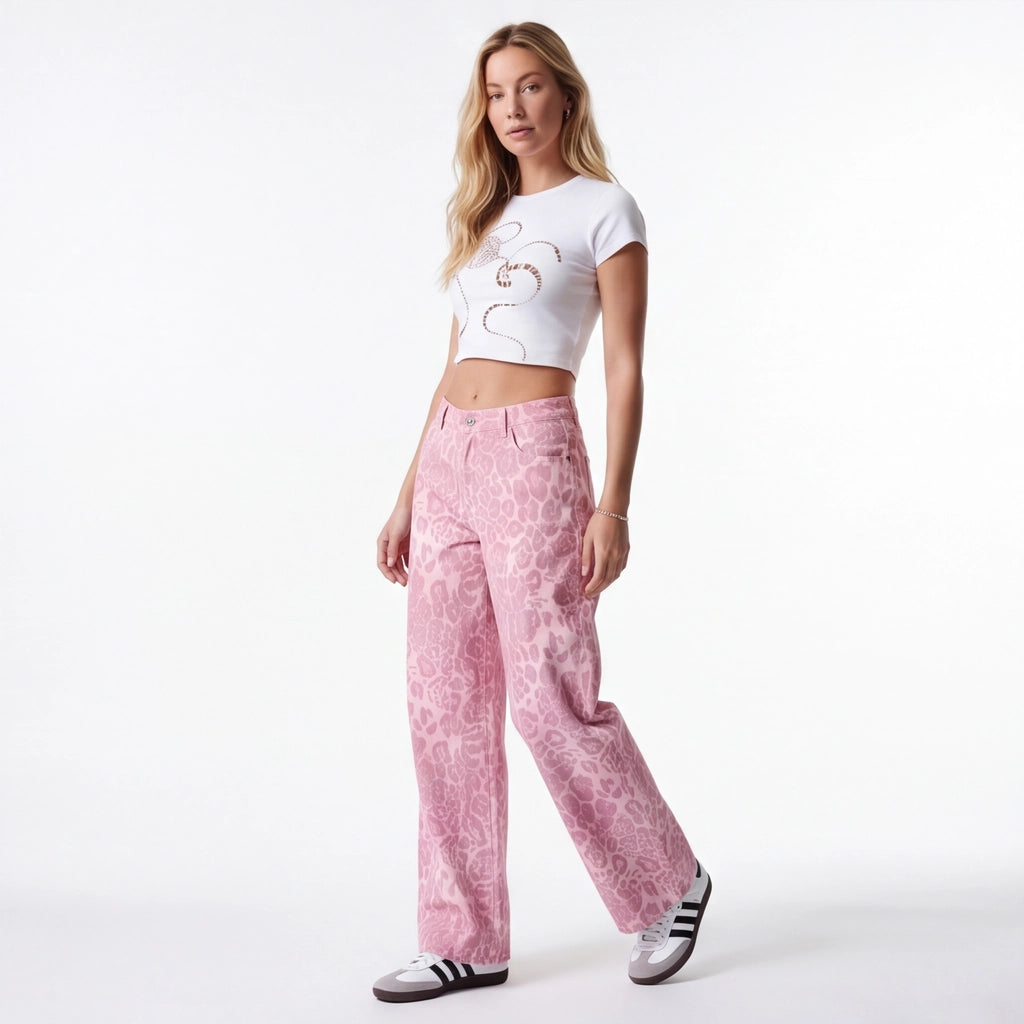 Pink Leopard Sasha Pink Leopard Jeans 6