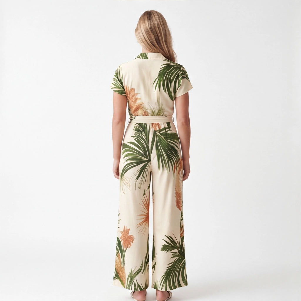 Apricot Elena Palm Print Maxi 3