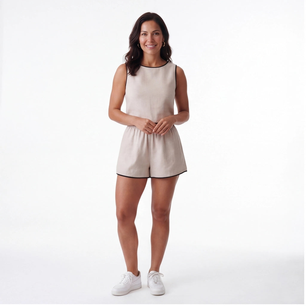 Ivory Sloane Contrast Trim Set 3