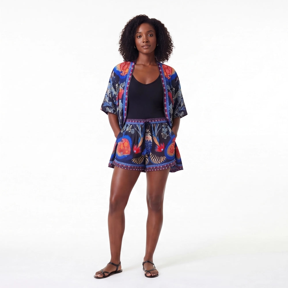 Aria Printed Shirt Set