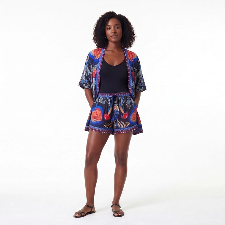 Aria Printed Shirt Set