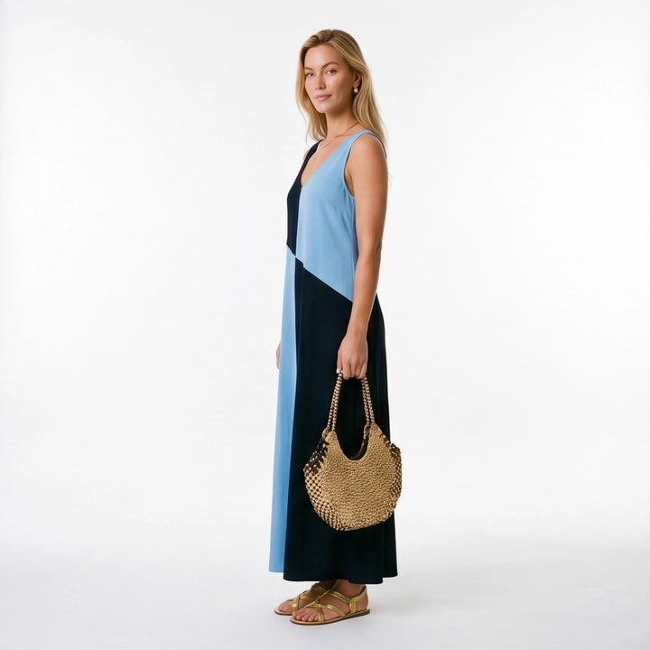Blue Aria Vance Colorblock Dress 2
