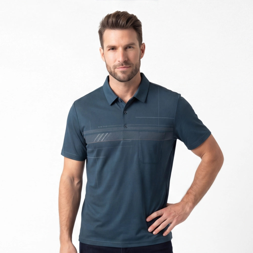 Arthur Vance Striped Polo
