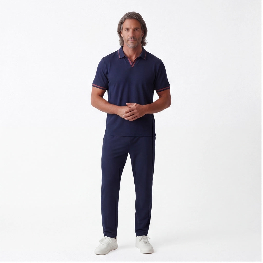 Navy Set Julian Reed Straight Trousers 2