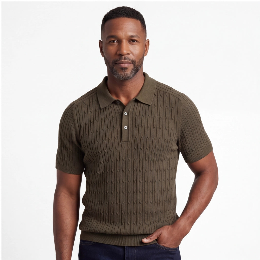 Earth Brown Julian Linen Blend Knit 2