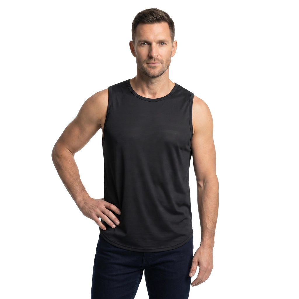 Black Caleb Mesh Performance Vest 1