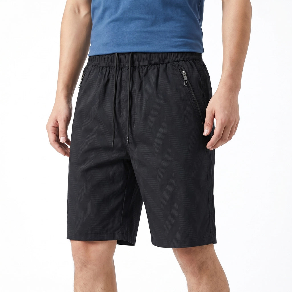 Dark Blue Hudson Cotton Cargo Shorts 4