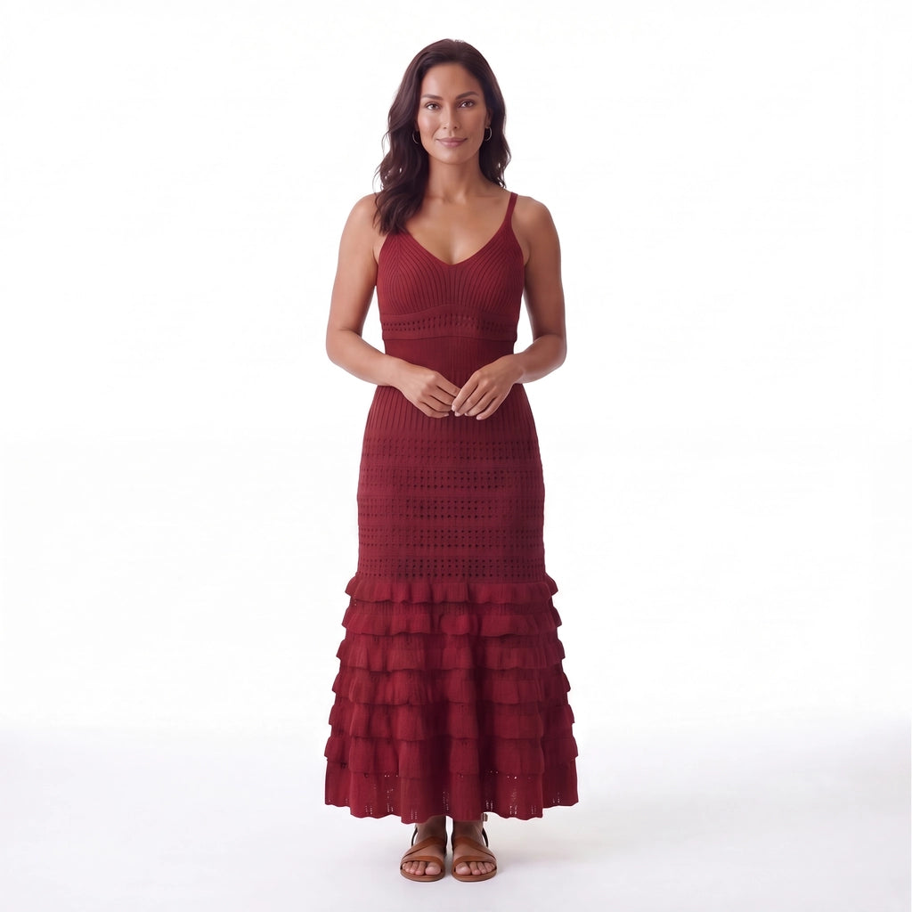 Sienna Crochet Maxi Dress