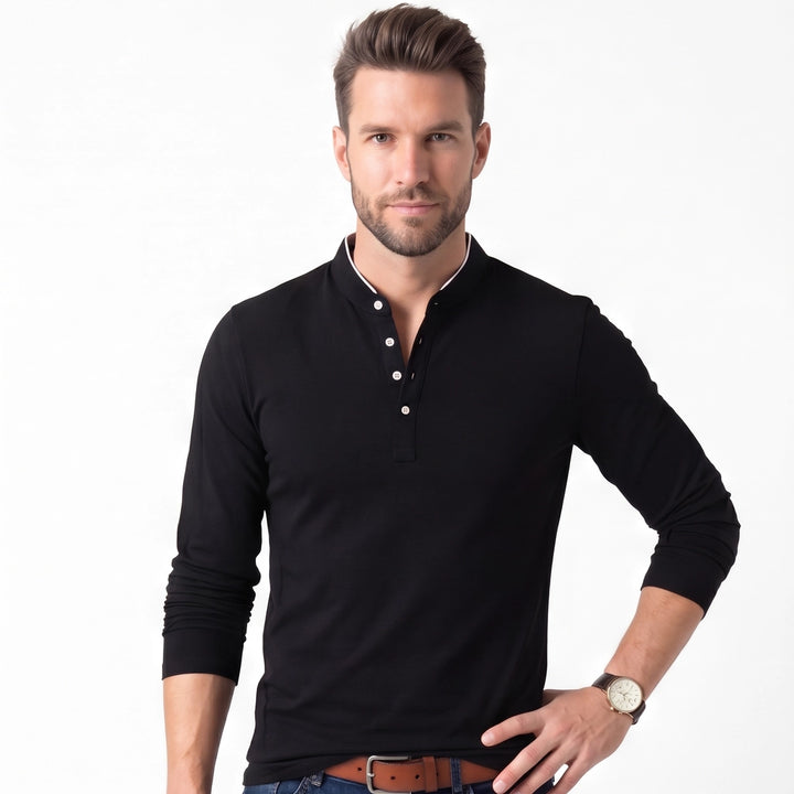 Arthur Cotton Mock-Neck Top