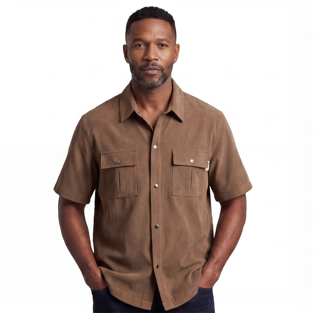 Brown Vance Short Sleeve Shirt 1