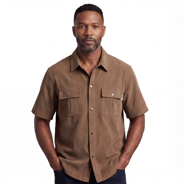 Brown Vance Short Sleeve Shirt 1