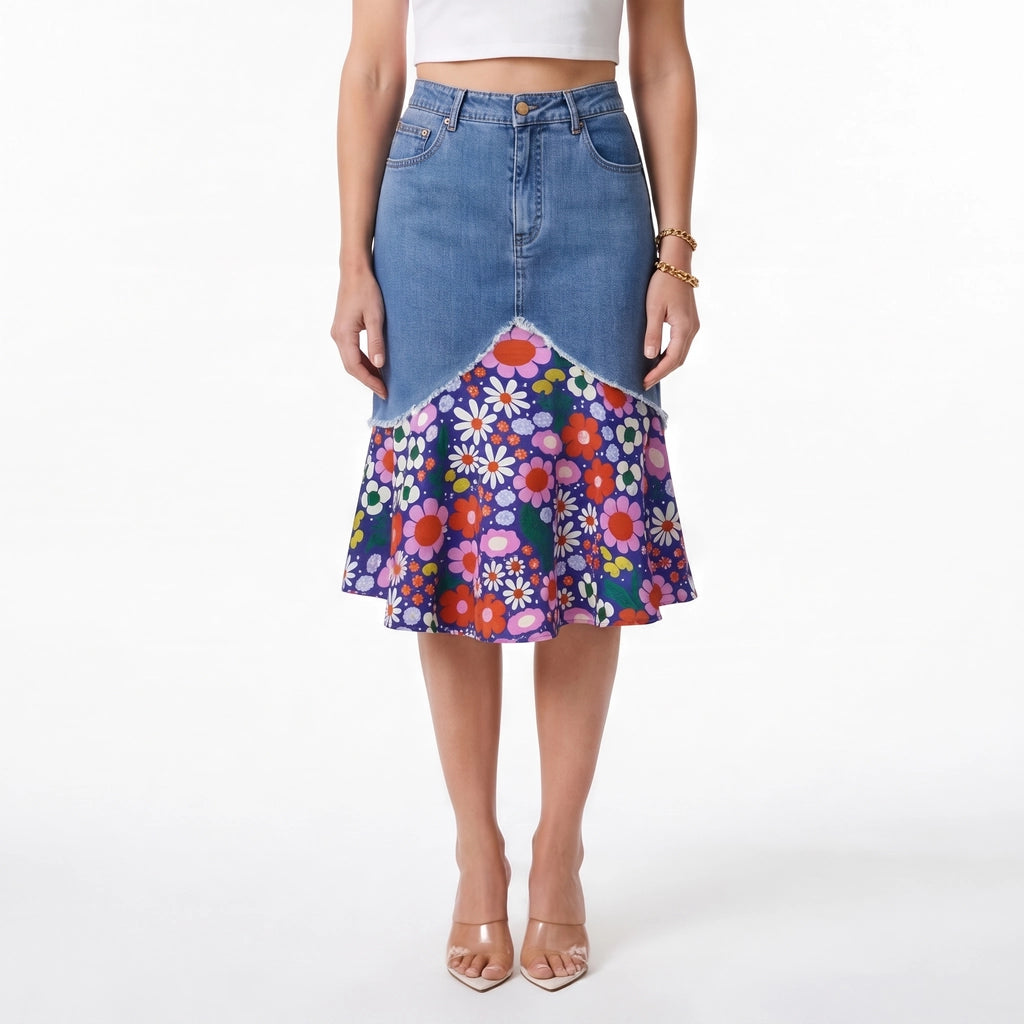 Elena Denim Mermaid Skirt