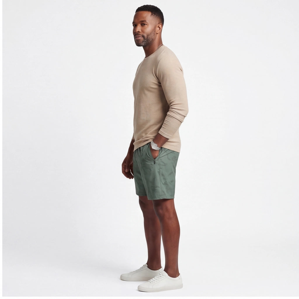 Light Sage Finley Quick-Dry Active Shorts 3