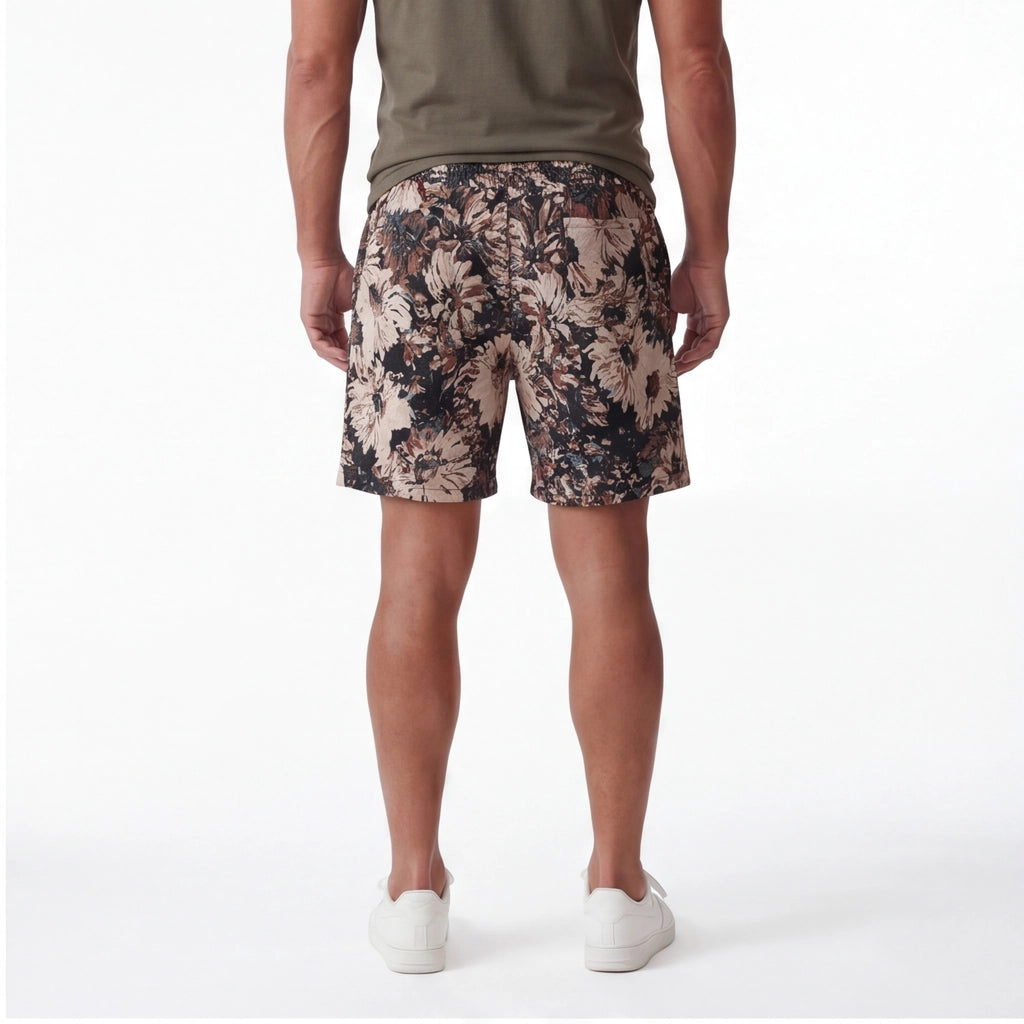 Caribbean Black Weston Print Shorts 4