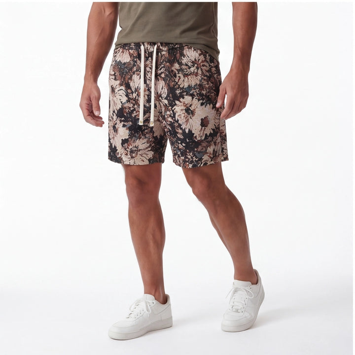 Caribbean Black Weston Print Shorts 2
