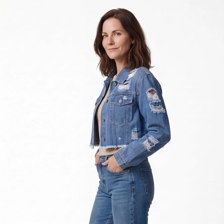 Sienna Distressed Denim Jacket